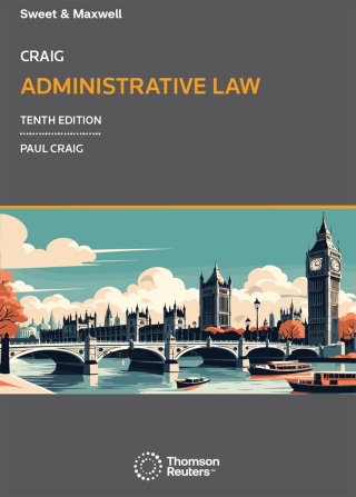 Cover image: Craig: Administrative Law 10th edition 9780414125889