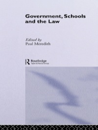 Cover image: Government, Schools and the Law 9780415036580