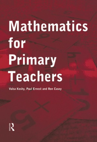 Cover image: Mathematics For Primary Teachers 9780415200905