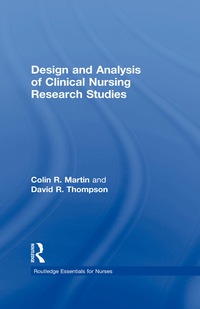 Cover image: Design and Analysis of Clinical Nursing Research Studies 9780415225984