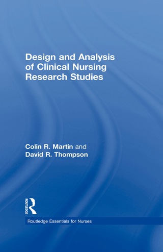 Cover image: Design and Analysis of Clinical Nursing Research Studies 9780415225984