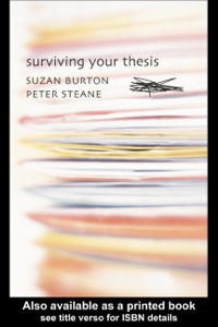Cover image: Surviving Your Thesis 9780415322218