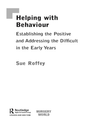 Cover image: Helping with Behaviour 9780415342902