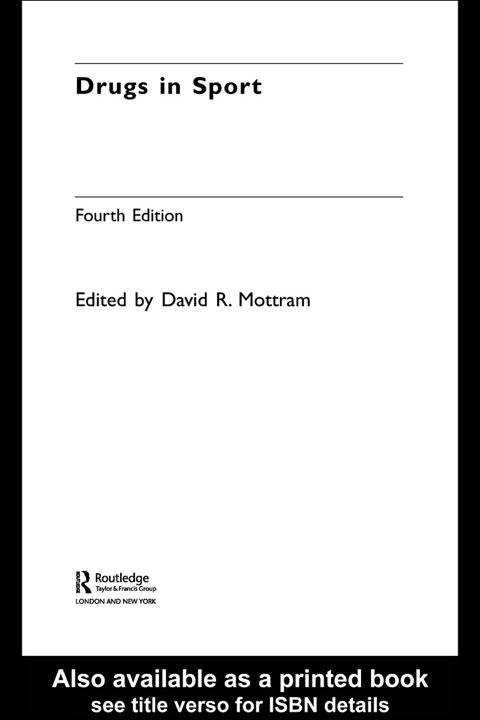 Drugs in Sport, 4th Edition - FULL INSTANT DOWNLOAD | PDF DOCX EPUB