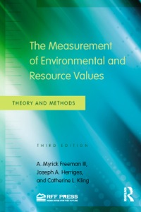 Cover image: The Measurement of Environmental and Resource Values 3rd edition 9780415501576