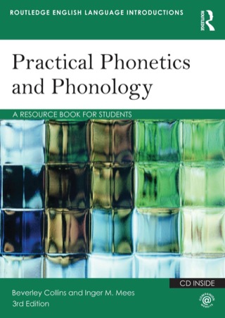 Cover image: Practical Phonetics and Phonology 3rd edition 9780415506502
