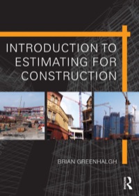 Cover image: Introduction to Estimating for Construction 9780415509862