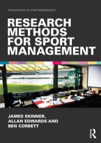 Cover image: Research Methods for Sport Management 9780415572552