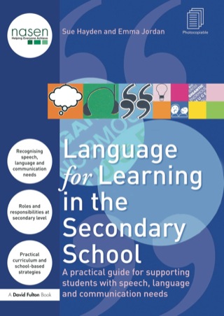 Cover image: Language for Learning in the Secondary School 9780415619752