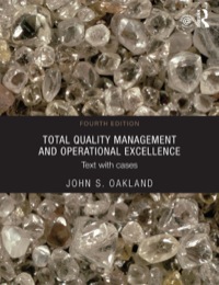 Cover image: Total Quality Management and Operational Excellence 4th edition 9780415635493