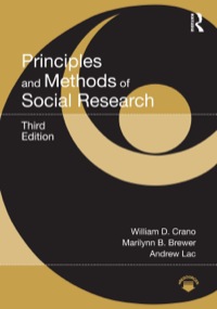 Cover image: Principles and Methods of Social Research 3rd edition 9780415638555