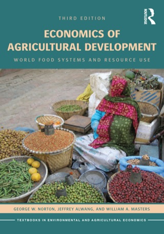 Cover image: Economics of Agricultural Development 3rd edition 9780415658225