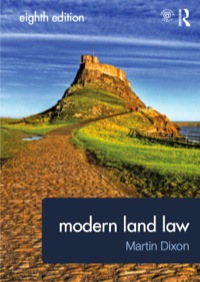 Cover image: Modern Land Law 8th edition 9780415694384