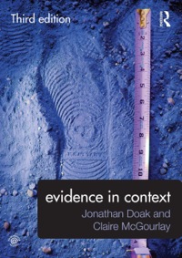 Cover image: Evidence in Context 3rd edition 9780415668422