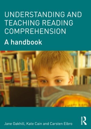 Cover image: Understanding and Teaching Reading Comprehension 9780415698306
