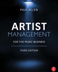 Cover image: Artist Management for the Music Business 3rd edition 9780415710220