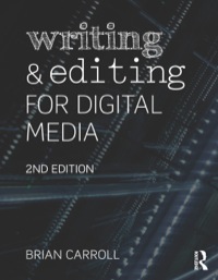 Cover image: Writing and Editing for Digital Media 2nd edition 9780415729789
