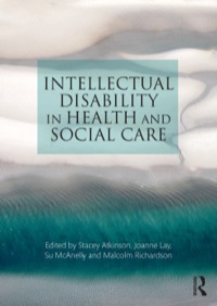 Cover image: Intellectual Disability in Health and Social Care 9780415733892
