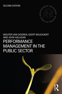 Cover image: Performance Management in the Public Sector 2nd edition 9780415738101