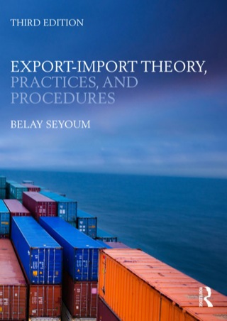 Cover image: Export-Import Theory, Practices, and Procedures 3rd edition 9780415818377