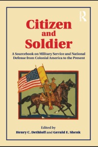 Cover image: Citizen and Soldier 9780415877039