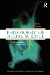 Cover image: Philosophy of Social Science 9780415898249