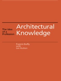 Cover image: Architectural Knowledge 9780419210009