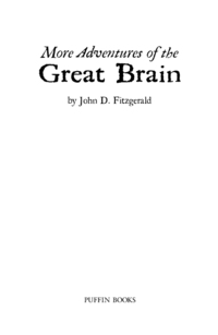 Cover image: More Adventures of the Great Brain 9780142400654