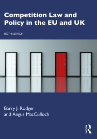 Imagen de portada: Competition Law and Policy in the EU and UK 6th edition 9781138591585