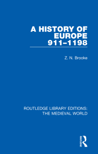 Imagen de portada: A History of Europe 911-1198 1st edition 9780367172732