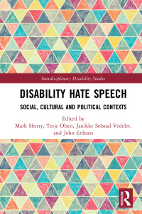 Titelbild: Disability Hate Speech 1st edition 9780367193423
