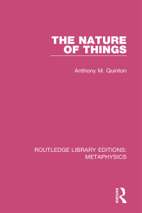 Cover image: The Nature of Things 1st edition 9780367194086