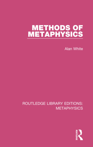 Imagen de portada: Methods of Metaphysics 1st edition 9780367194116