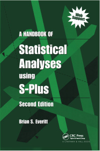 Imagen de portada: A Handbook of Statistical Analyses Using S-PLUS 2nd edition 9781584882800