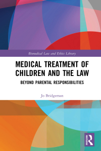 Imagen de portada: Medical Treatment of Children and the Law 1st edition 9780367200022