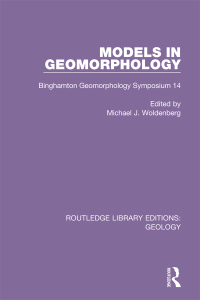 Omslagafbeelding: Models in Geomorphology 1st edition 9780367202538