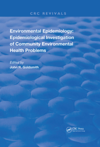 Cover image: Environmental Epidemiology 1st edition 9780367206857