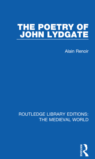 Imagen de portada: The Poetry of John Lydgate 1st edition 9780367206970