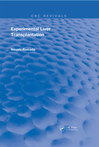Imagen de portada: Experimental Liver Transplantation 1st edition 9780367208233