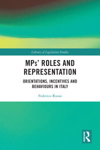 Imagen de portada: MPs’ Roles and Representation 1st edition 9781032158754