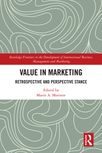 صورة الغلاف: Value in Marketing 1st edition 9780367209483