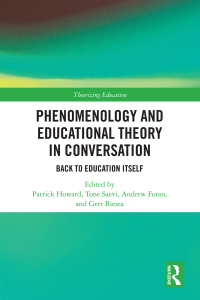 Imagen de portada: Phenomenology and Educational Theory in Conversation 1st edition 9780367523138