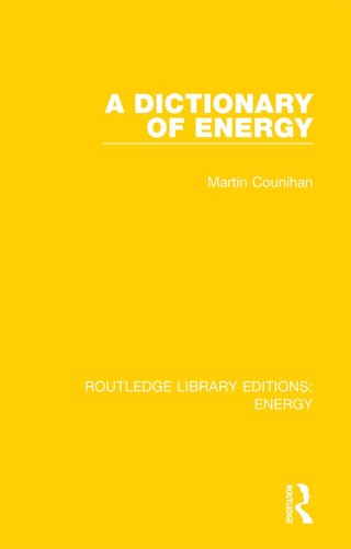 Immagine di copertina: A Dictionary of Energy 1st edition 9780367211110