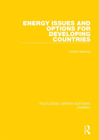 表紙画像: Energy Issues and Options for Developing Countries 1st edition 9780367211219