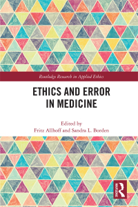 Imagen de portada: Ethics and Error in Medicine 1st edition 9780367217914