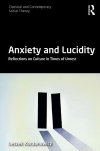 Cover image: Anxiety and Lucidity 1st edition 9780367510770