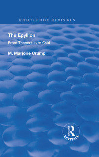 Omslagafbeelding: The Epyllion 1st edition 9780367192600