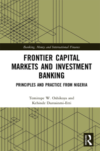 Imagen de portada: Frontier Capital Markets and Investment Banking 1st edition 9780367428266