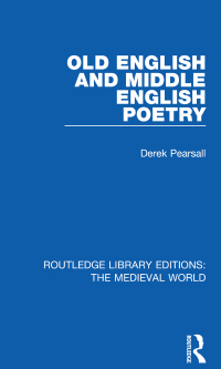 Cover image: Old English and Middle English Poetry 1st edition 9780367190545