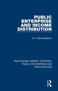 Cover image: Public Enterprise and Income Distribution 1st edition 9780367187163